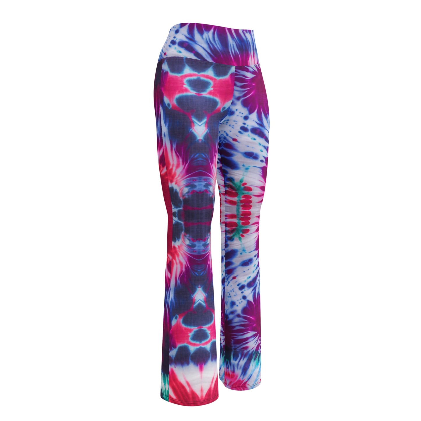 Shibori Petals High Waist Flare Leggings