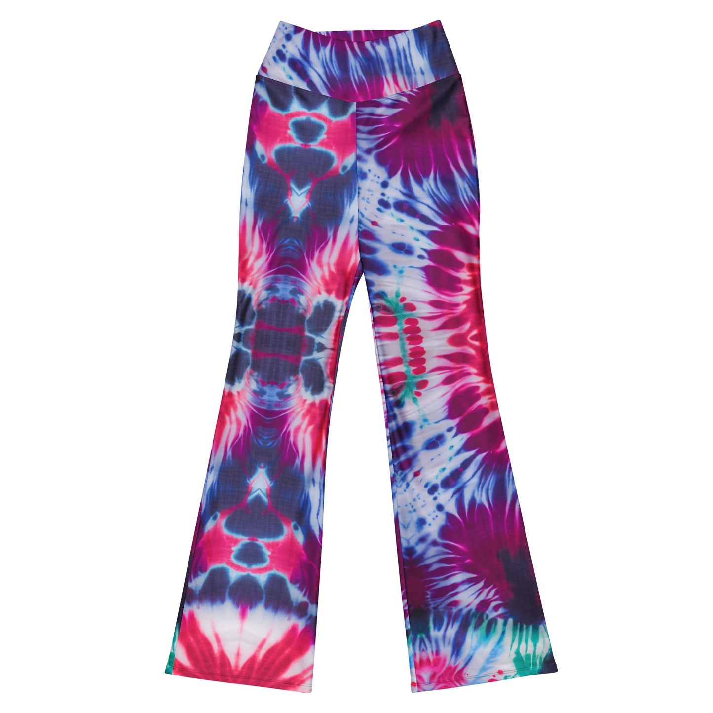 Shibori Petals High Waist Flare Leggings