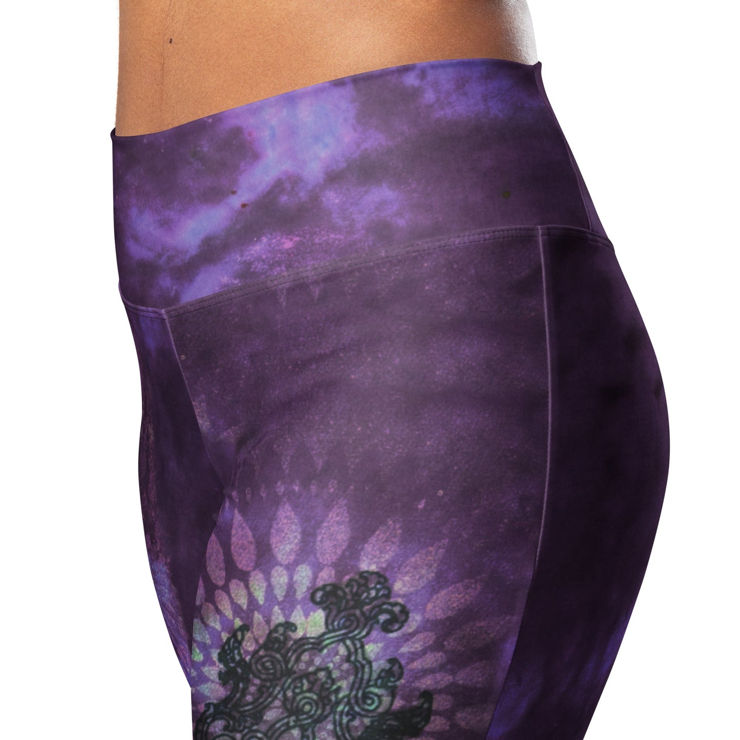 After Hours Dark Plum Remix Flare leggings