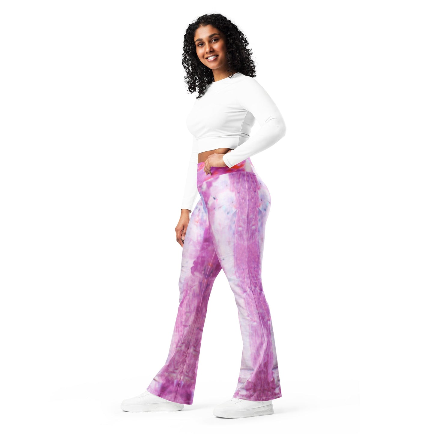 Pinot Noir High Waist Flare leggings