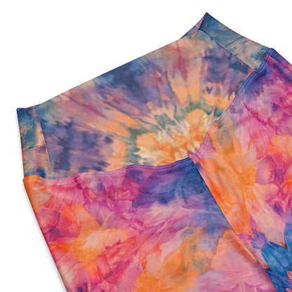 Shibori Quest High Waist Flare leggings