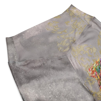 Fleur De Le Graytful Dead Front High Waist Flare Leggings