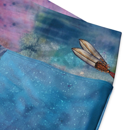 Feathers of Our Fathers High Waist Flare leggings