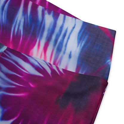 Shibori Petals High Waist Flare Leggings