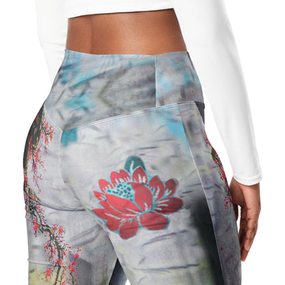 Kabloom High Waist Flare leggings