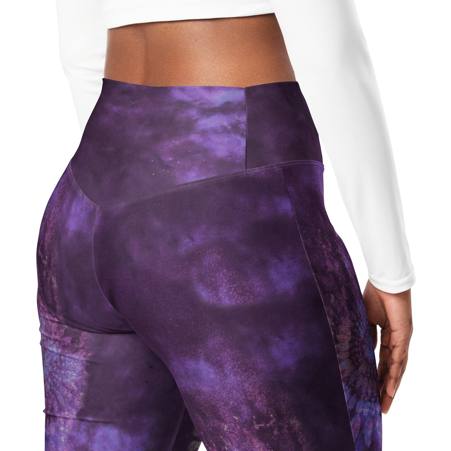 After Hours Dark Plum Remix Flare leggings