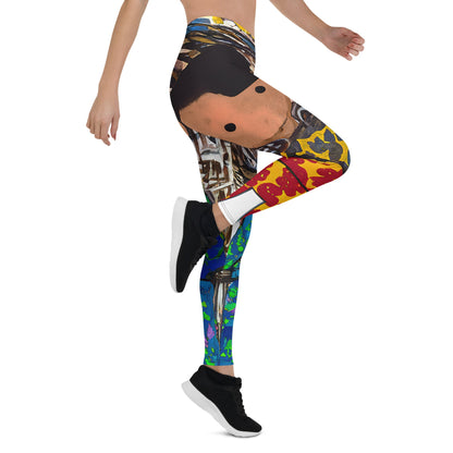 Flower Tikes Low Waist Leggings