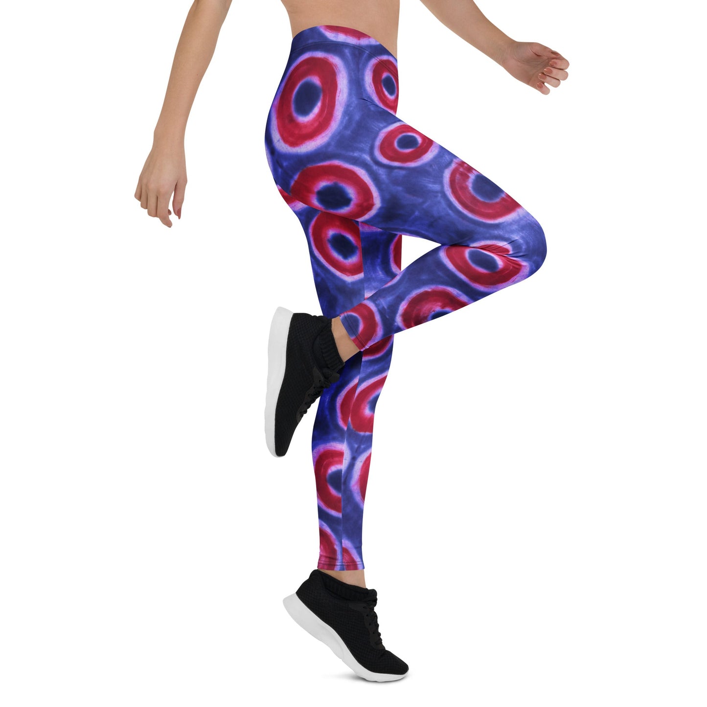 Phish Donuts Hand Dye Print Low Waist Leggings
