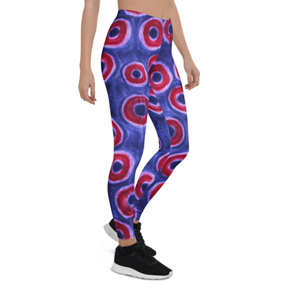 Phish Donuts Hand Dye Print Low Waist Leggings