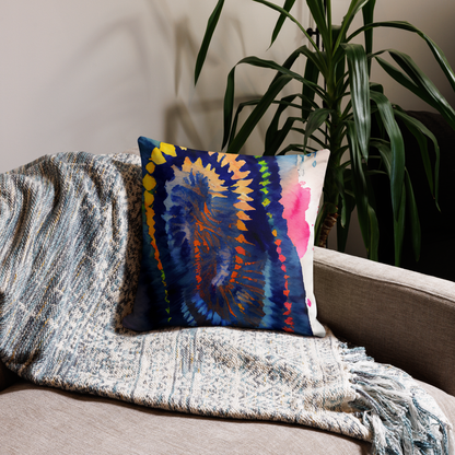 Shibori Womb Print Premium Pillow
