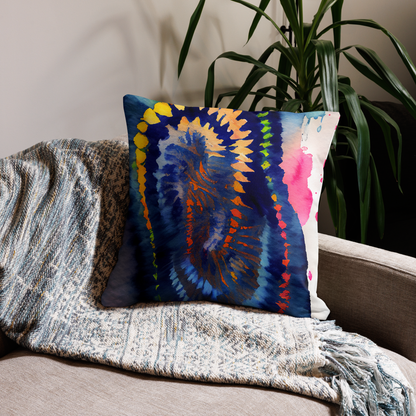 Shibori Womb Print Premium Pillow