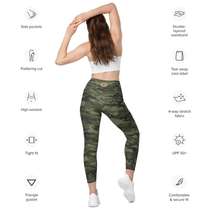 The Casual Camo Company Woodland Leggings with Pockets