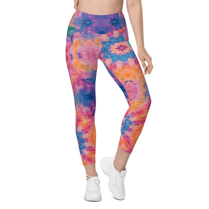 Shibori Quest Mixto Leggings with pockets