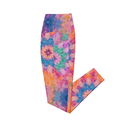 Shibori Quest Mixto Leggings with pockets