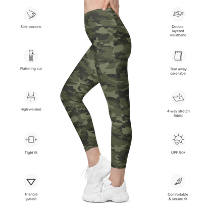 The Casual Camo Company Woodland Leggings with Pockets