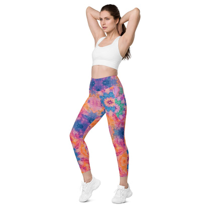 Shibori Quest Mixto Leggings with pockets