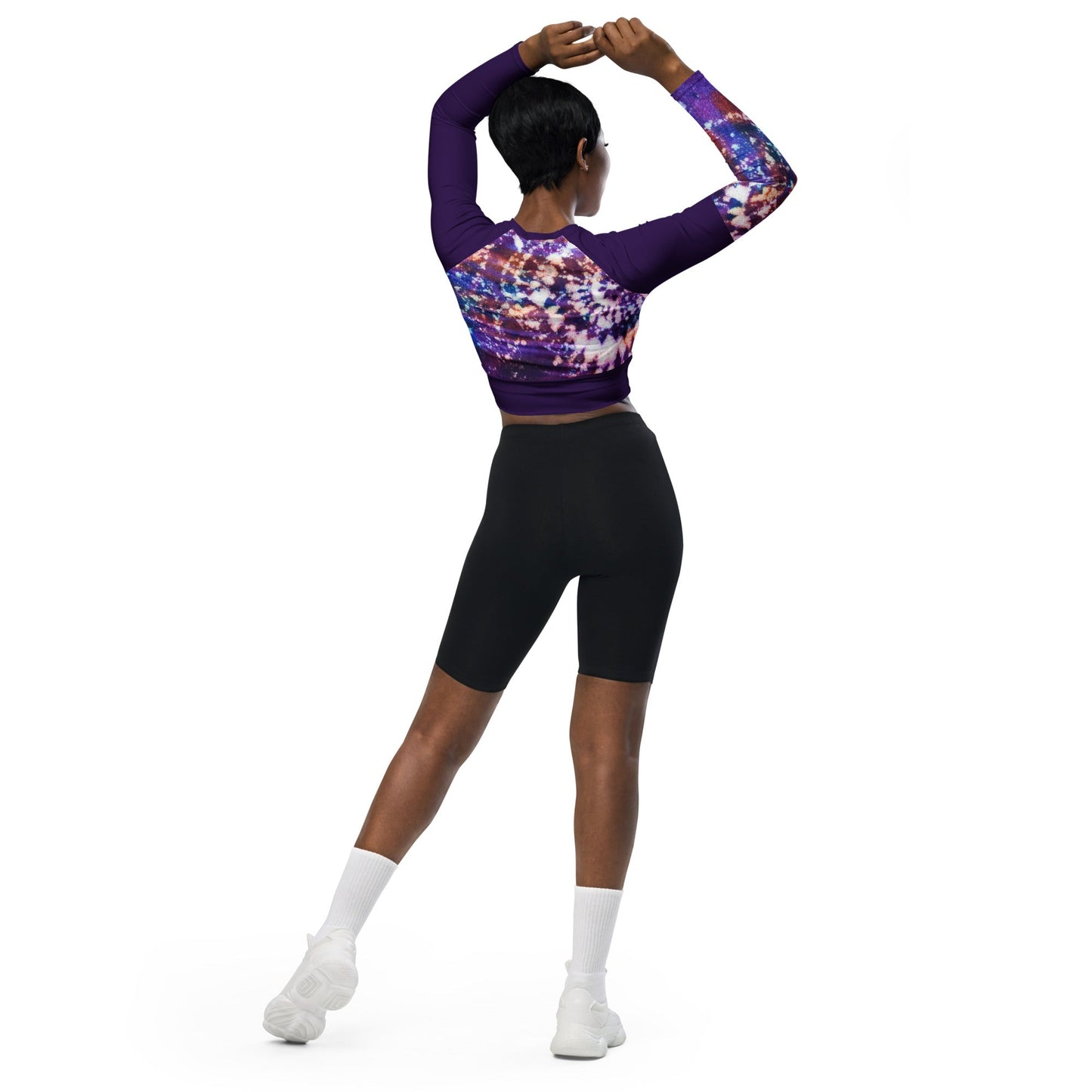 Cheer Tye Dye long-sleeve crop top