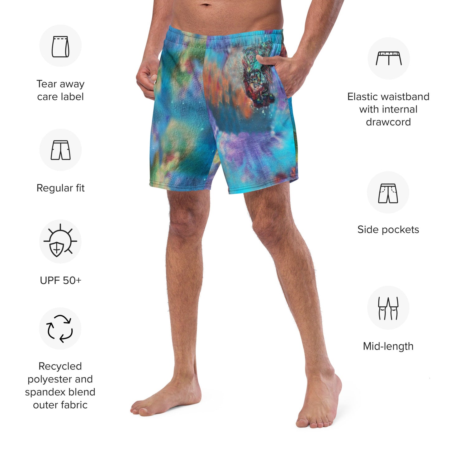 Jerry Garcia swim trunks