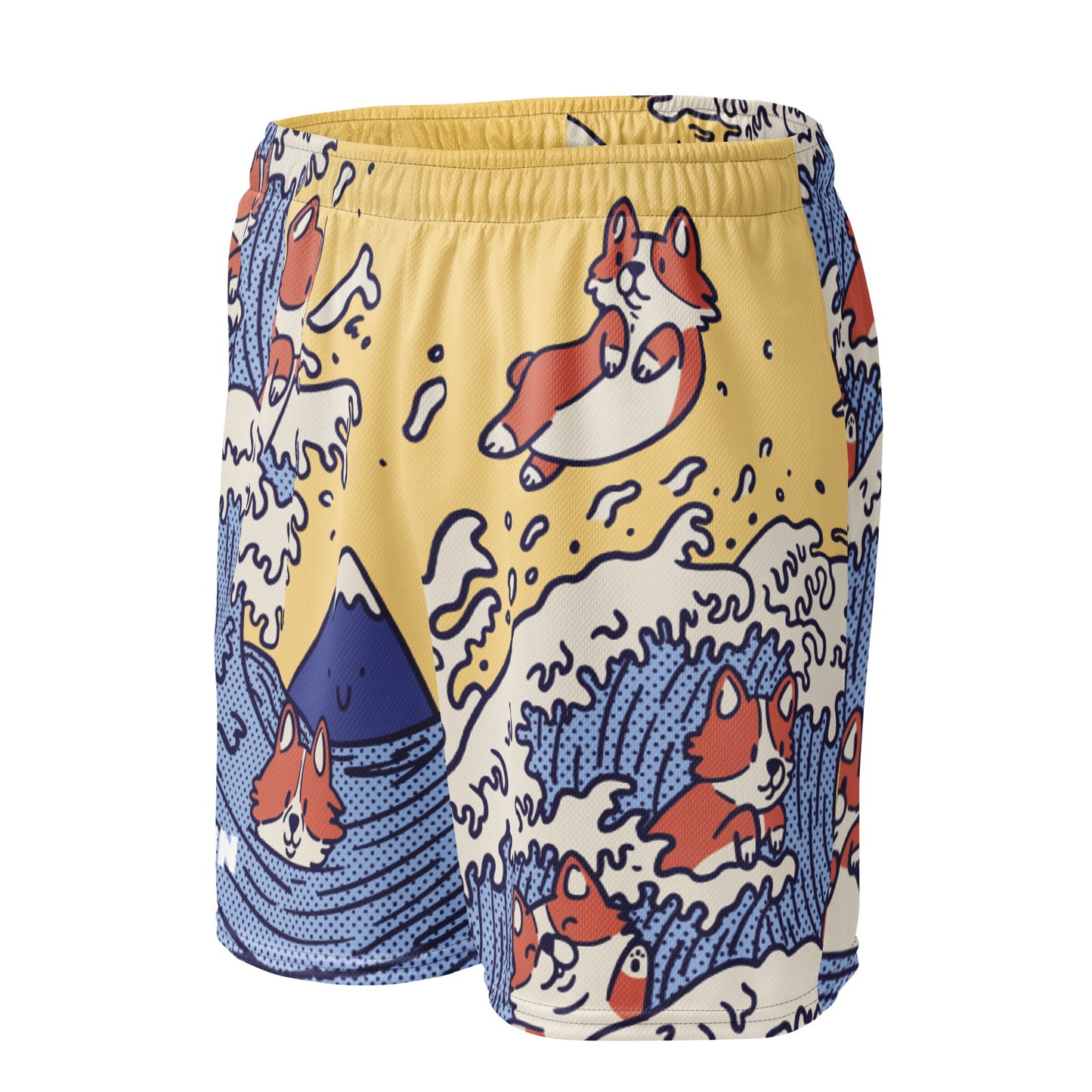Swimming Corgi Mesh Shorts