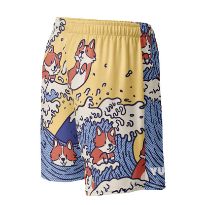 Swimming Corgi Mesh Shorts