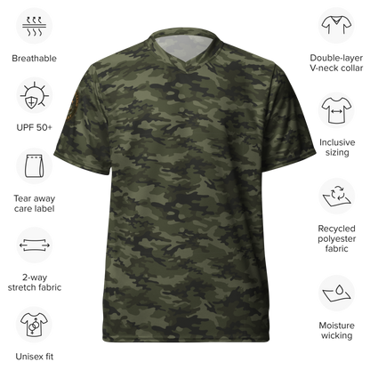 HedgeRow Camo( Woodland) Sports Jersey