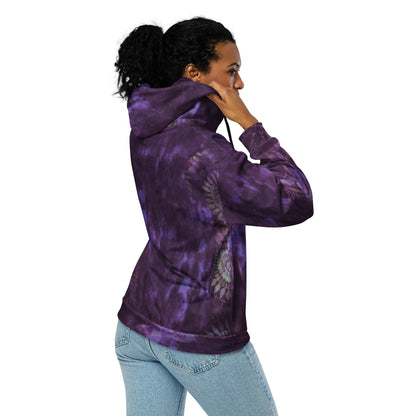 After Hours Plum Unisex Zip Hoodie