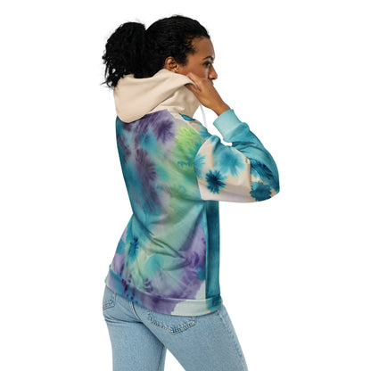 Watercolor Smudge Unisex zip hoodie