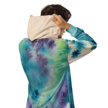 Watercolor Smudge Unisex zip hoodie