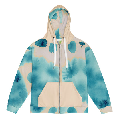 Watercolor Smudge Unisex zip hoodie