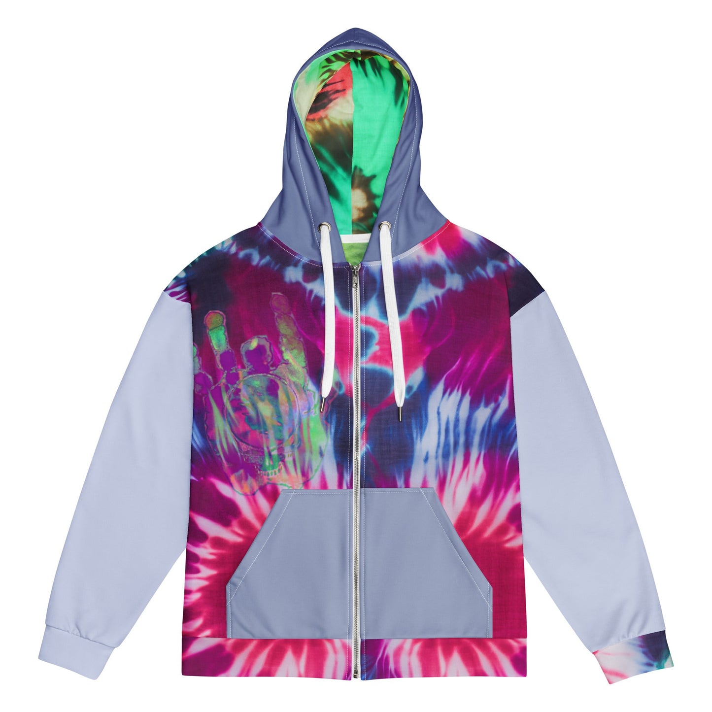 Deadhead Shibori Unisex zip hoodie