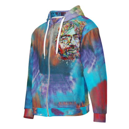 J.G. Jerry Garcia White Accents Unisex zip hoodie