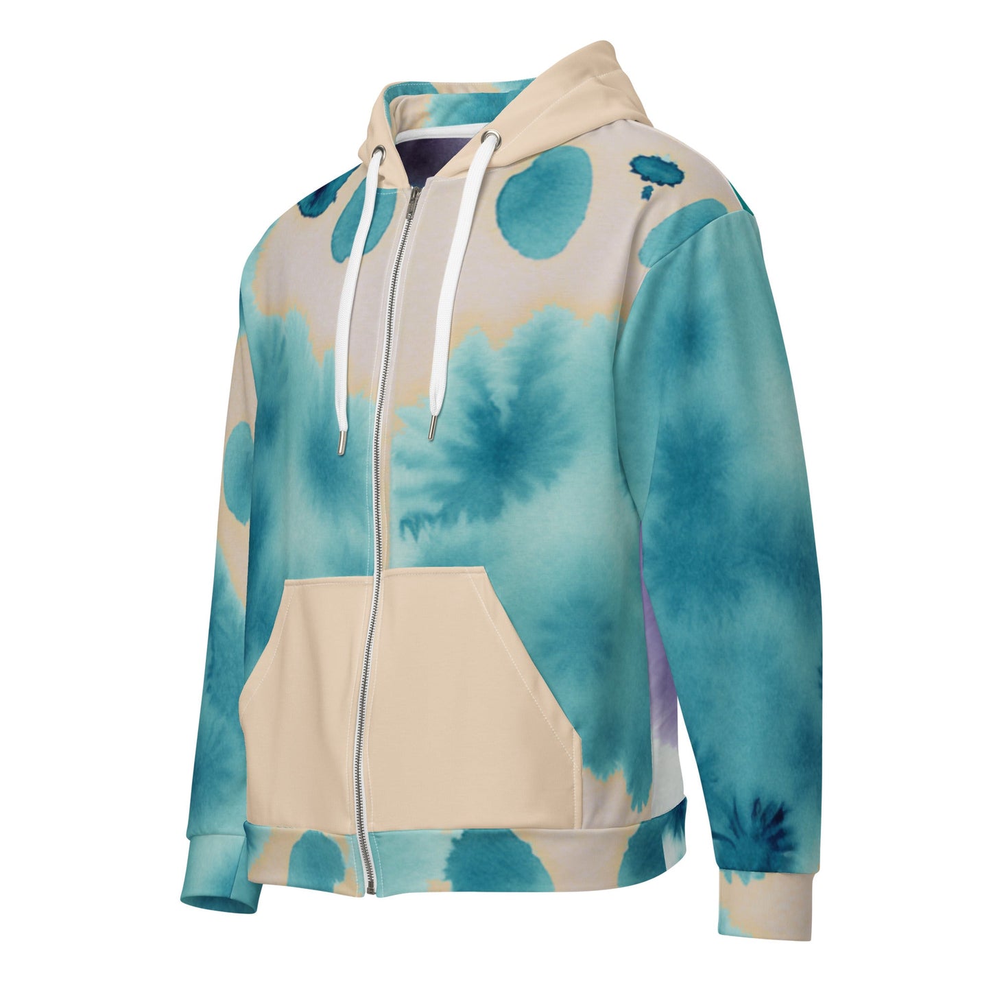 Watercolor Smudge Unisex zip hoodie