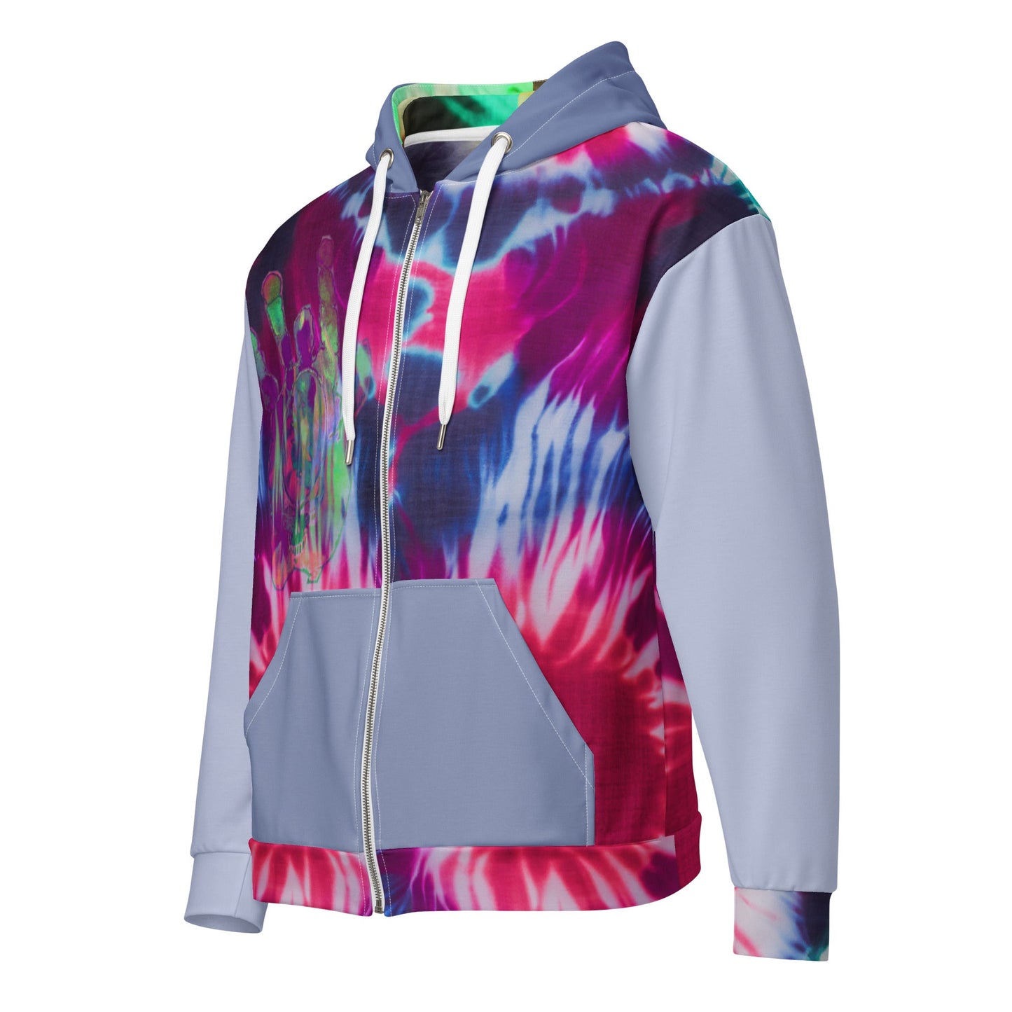 Deadhead Shibori Unisex zip hoodie