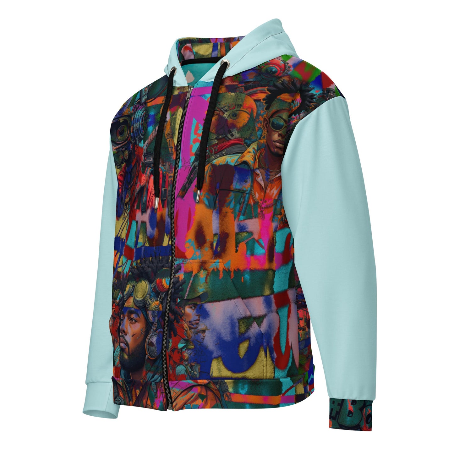 Hood Politics Anime Unisex zip hoodie