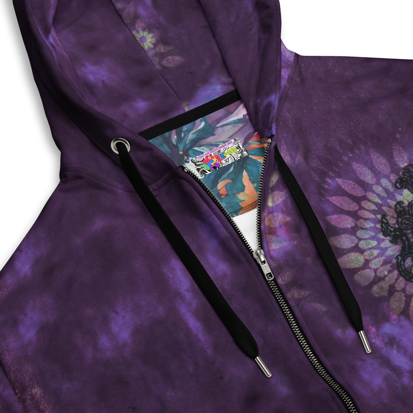 After Hours Plum Unisex Zip Hoodie