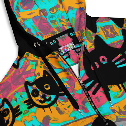 Only if you really LOVE CATS Unisex Zip Hoodie