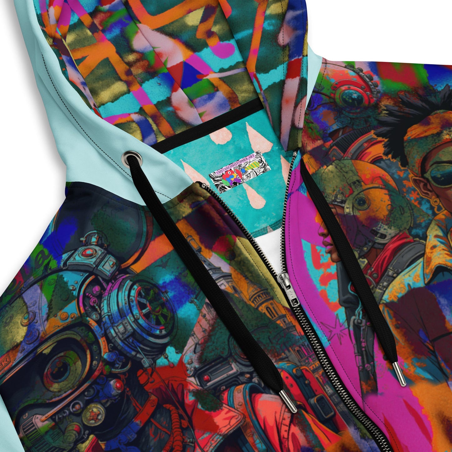 Hood Politics Anime Unisex zip hoodie