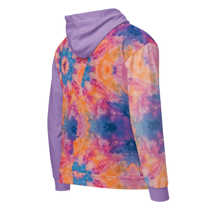 Shibori Quest Unisex zip hoodie