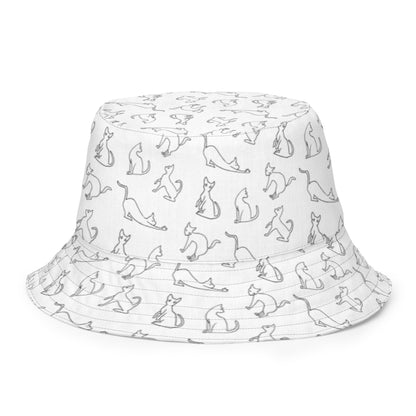 Black and White Reversible Bucket Hat