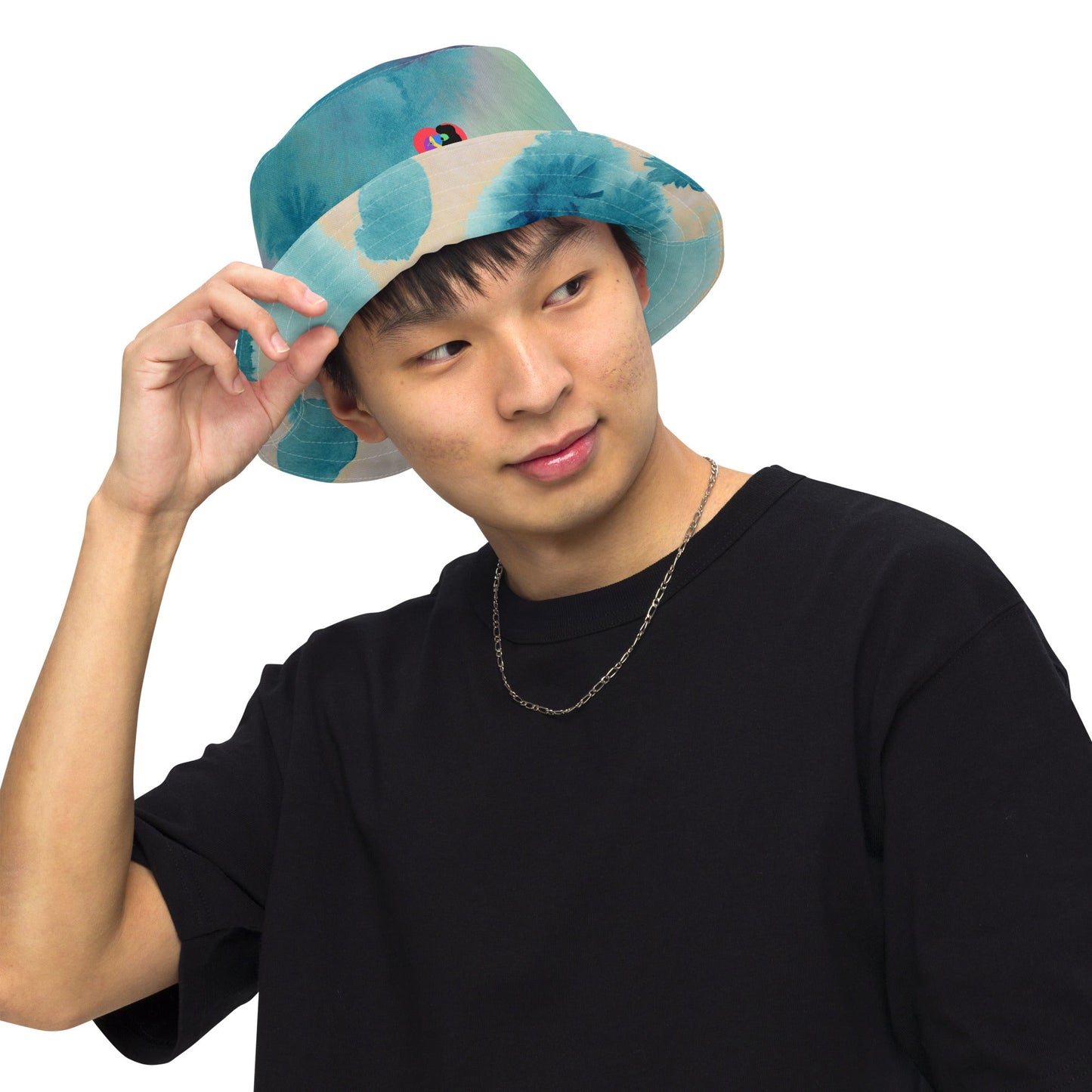 Watercolor Smudge Reversible bucket hat