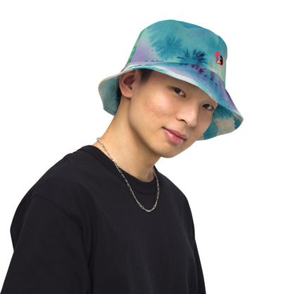 Watercolor Smudge Reversible bucket hat