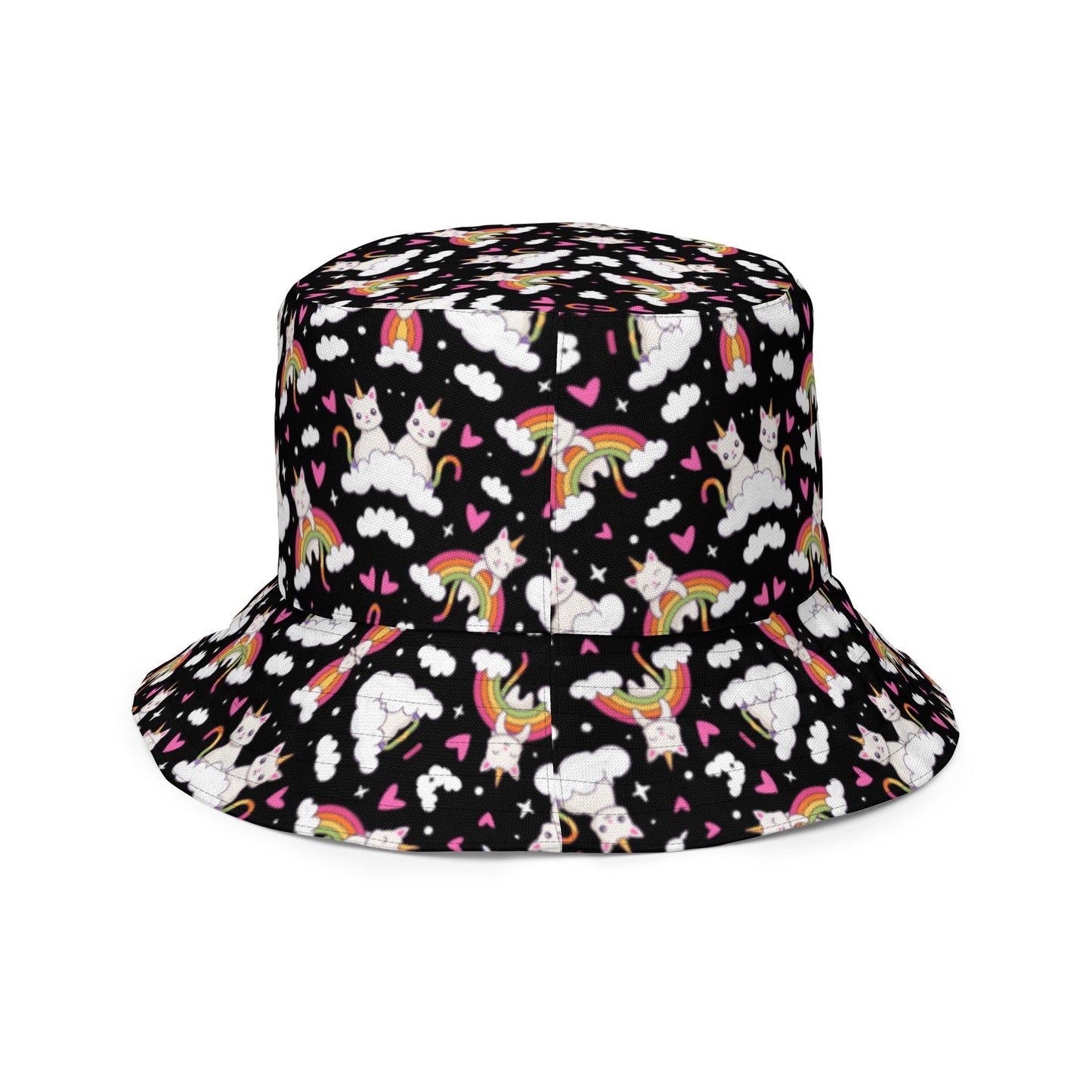 Black and White Reversible Bucket Hat