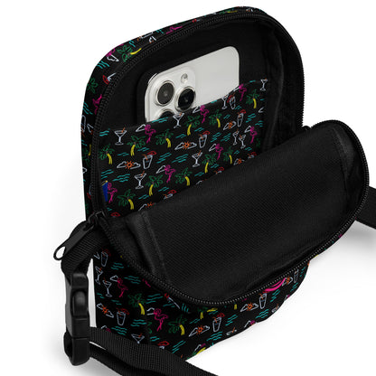 Five O'Clock Somewhere Black Utility Crossbody Bag