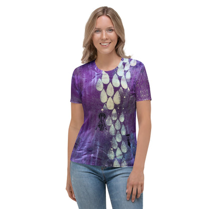 Purple Nebula Cloud with a Chance of Seattle Rain Women's T-shirt