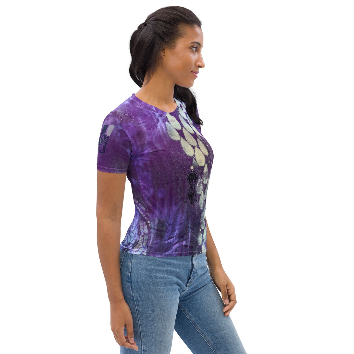 Purple Nebula Cloud with a Chance of Seattle Rain Women's T-shirt