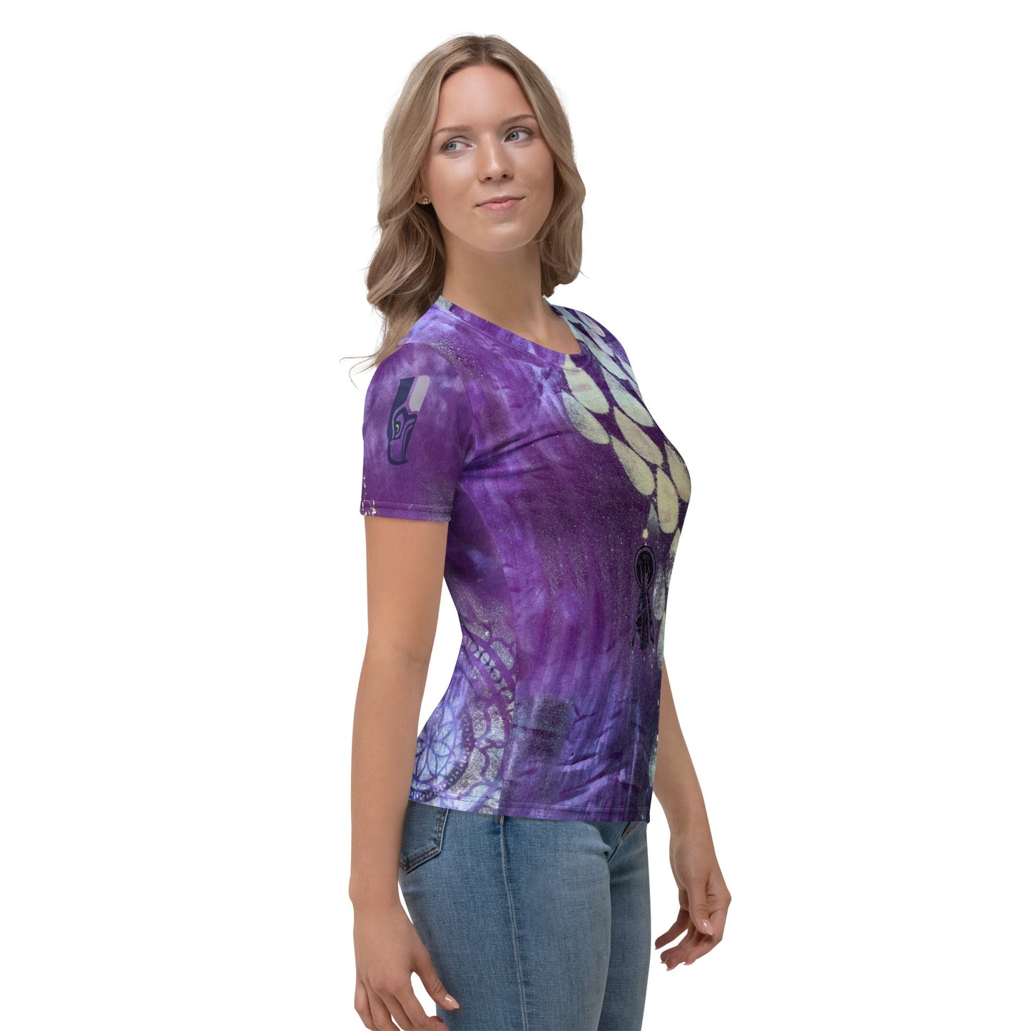 Purple Nebula Cloud with a Chance of Seattle Rain Women's T-shirt