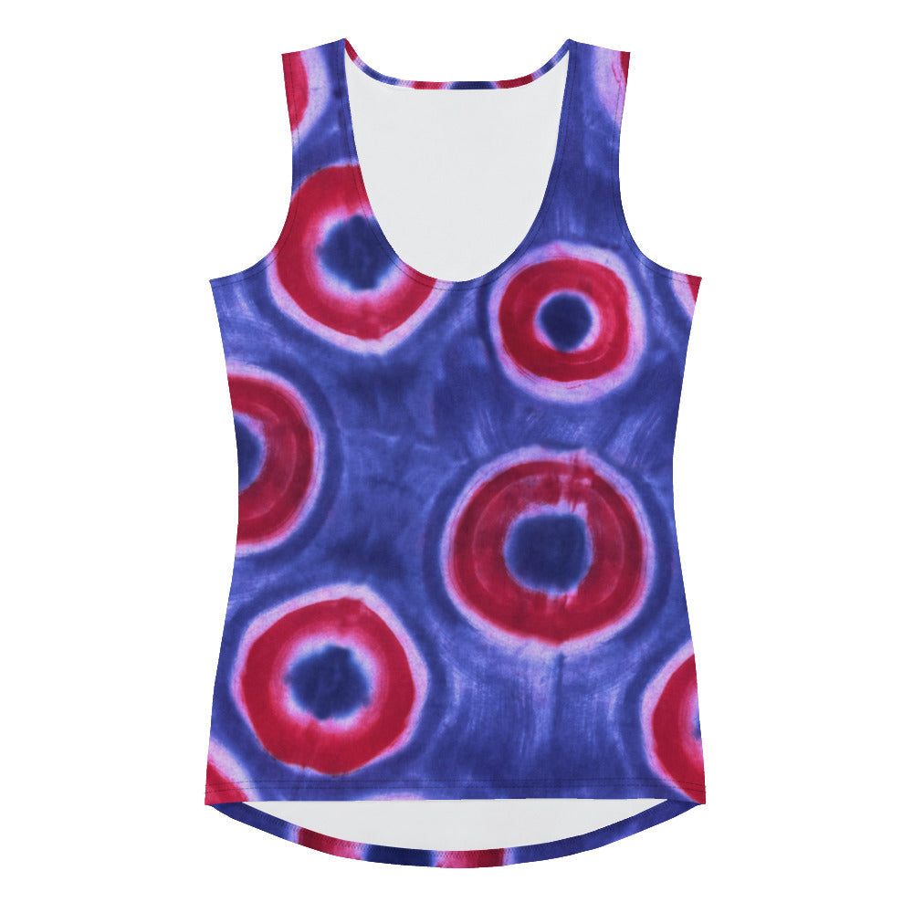 Phish Donuts Hand Dye Print Tank Top