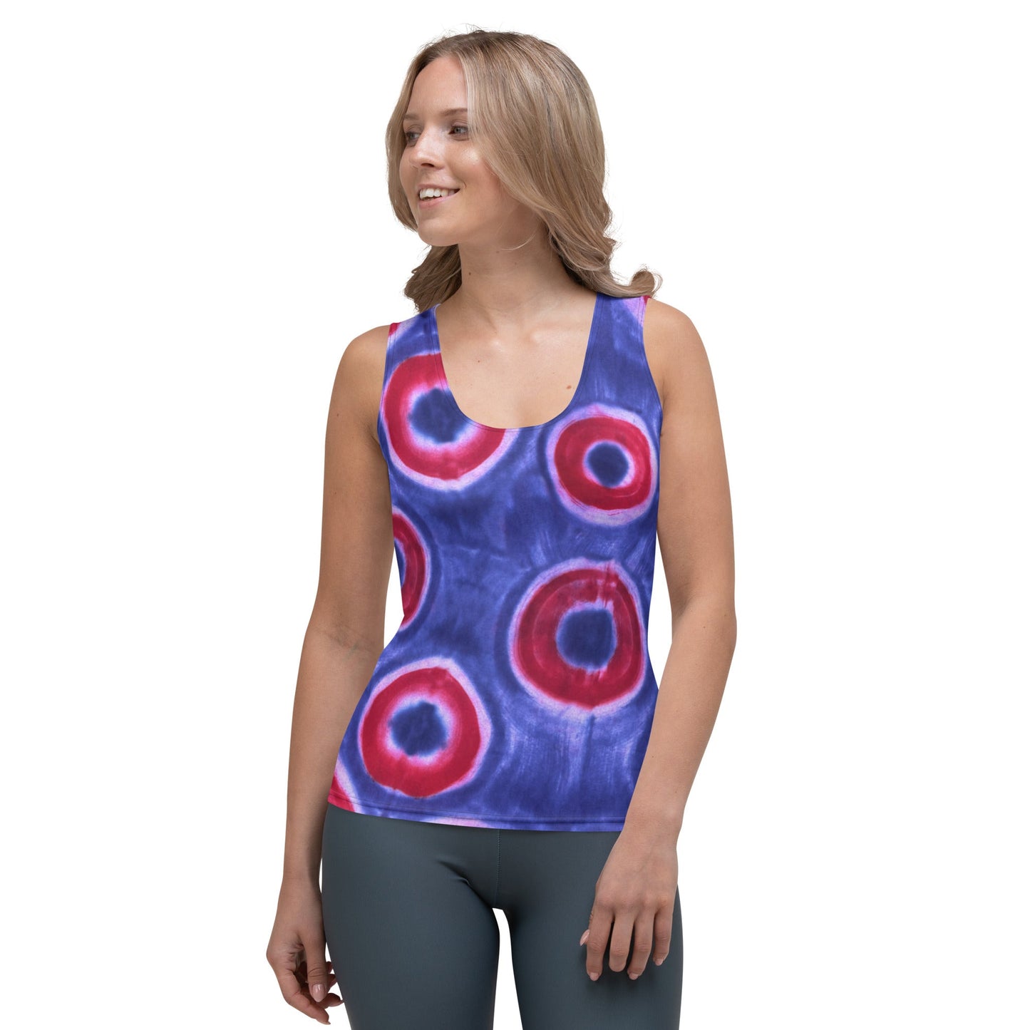 Phish Donuts Hand Dye Print Tank Top