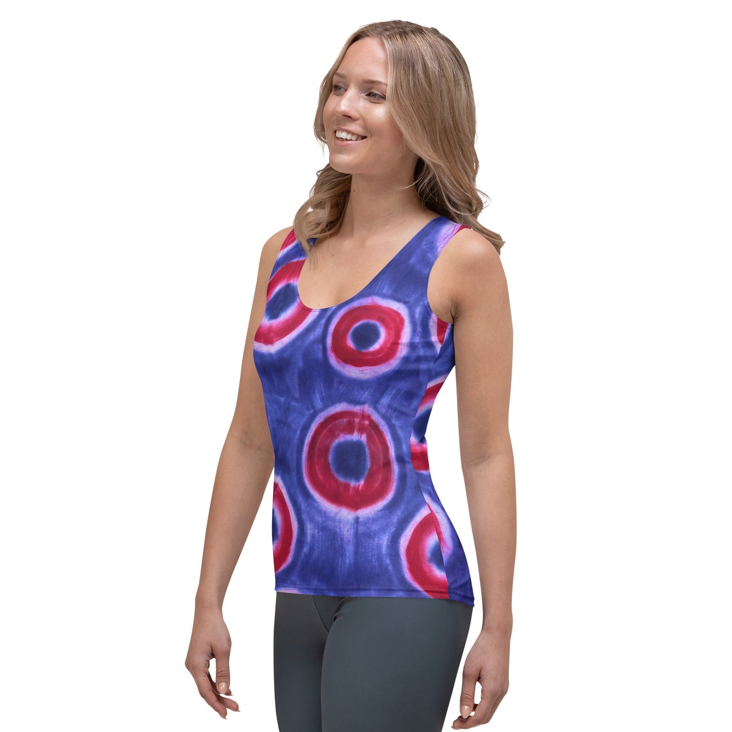 Phish Donuts Hand Dye Print Tank Top