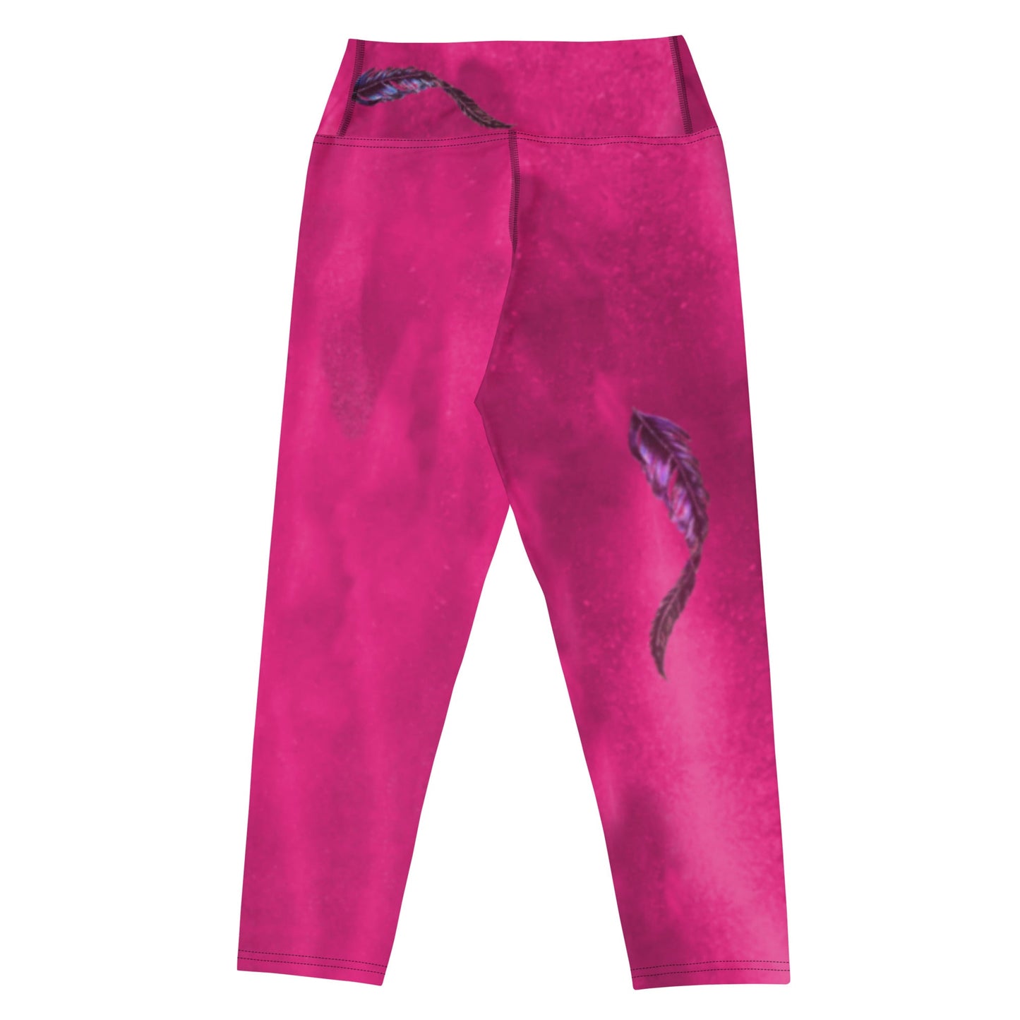 Hot Pink Hazey Breeze High Waist Capri Leggings